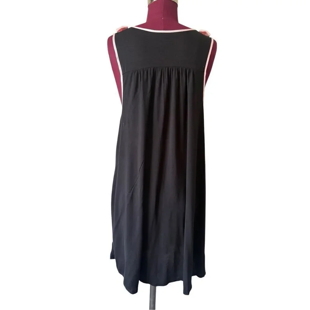 NEW Kate spade Jersey Knit Chemise Black Pink Bows size 2X‎